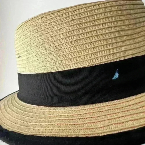 Urban Outfitters Tan Paper Straw Hat Cosplay Tea Party 20s Flapper Bridal Party - Picture 9 of 9